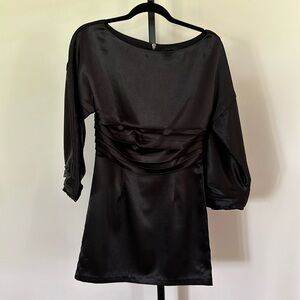 Hours Black Mini Dress